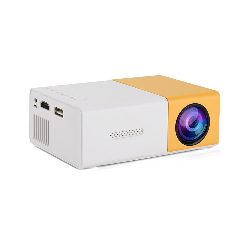 Projection Factory Cross-border Hot Mini-portable Projector Yg300 Small Yellow Machine HD Home Recommend Projector