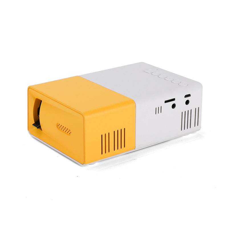 Projection Factory Cross-border Hot Mini-portable Projector Yg300 Small Yellow Machine HD Home Recommend Projector
